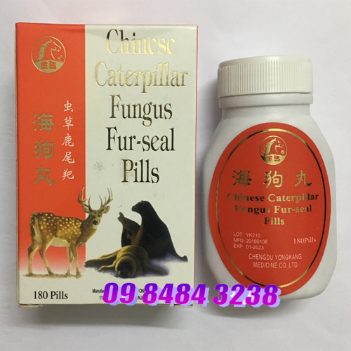 Chinese caterpillar fungus fur-seal pills - Trùng Thảo Lộc Vĩ Ba Hải Cẩu Hoàn